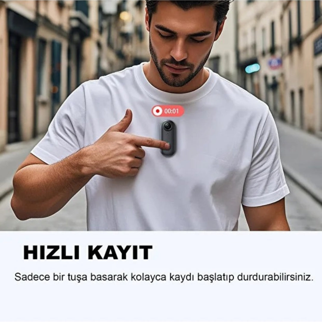 4K Aksiyon Kamerası – Su Geçirmez, Geniş Açı Lens, Tüm Montaj Aksesuarları Dahil